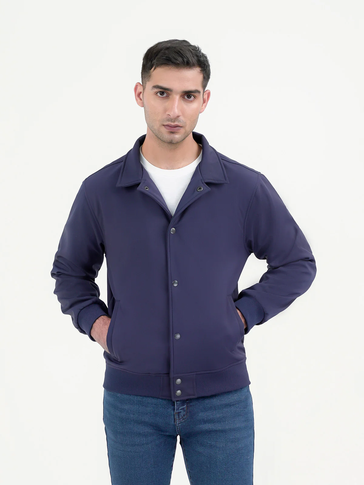 "SCEPTRUM" Bomber Button Up Jacket - Image 2