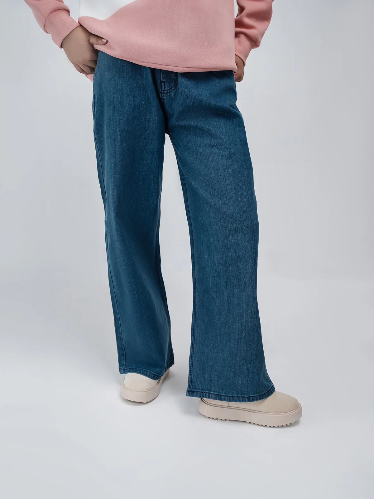"SCORPIUS" Wide Leg Casual Denim Pant - Image 2