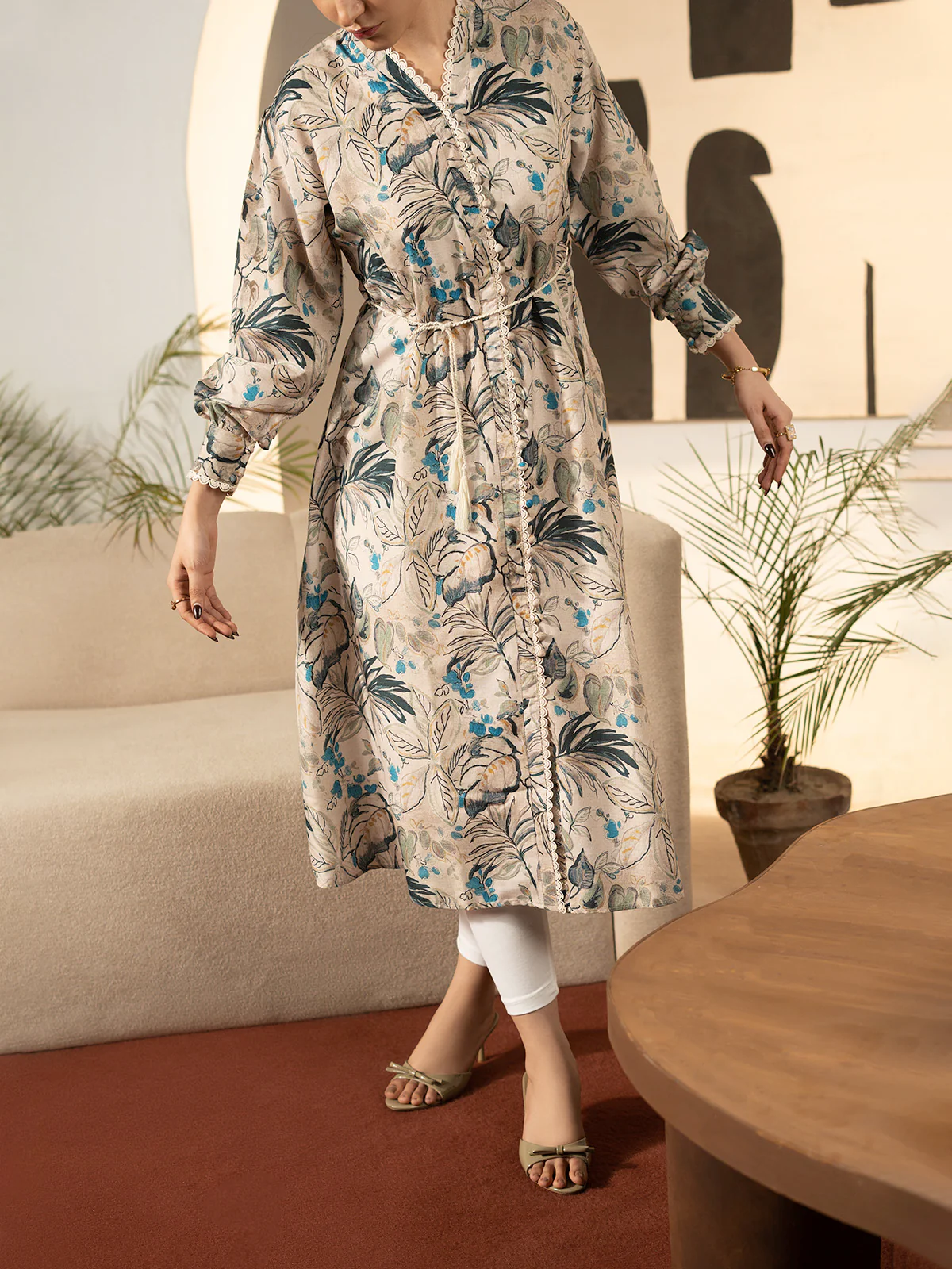 "SHENAE" Printed Regular Fit Dress
