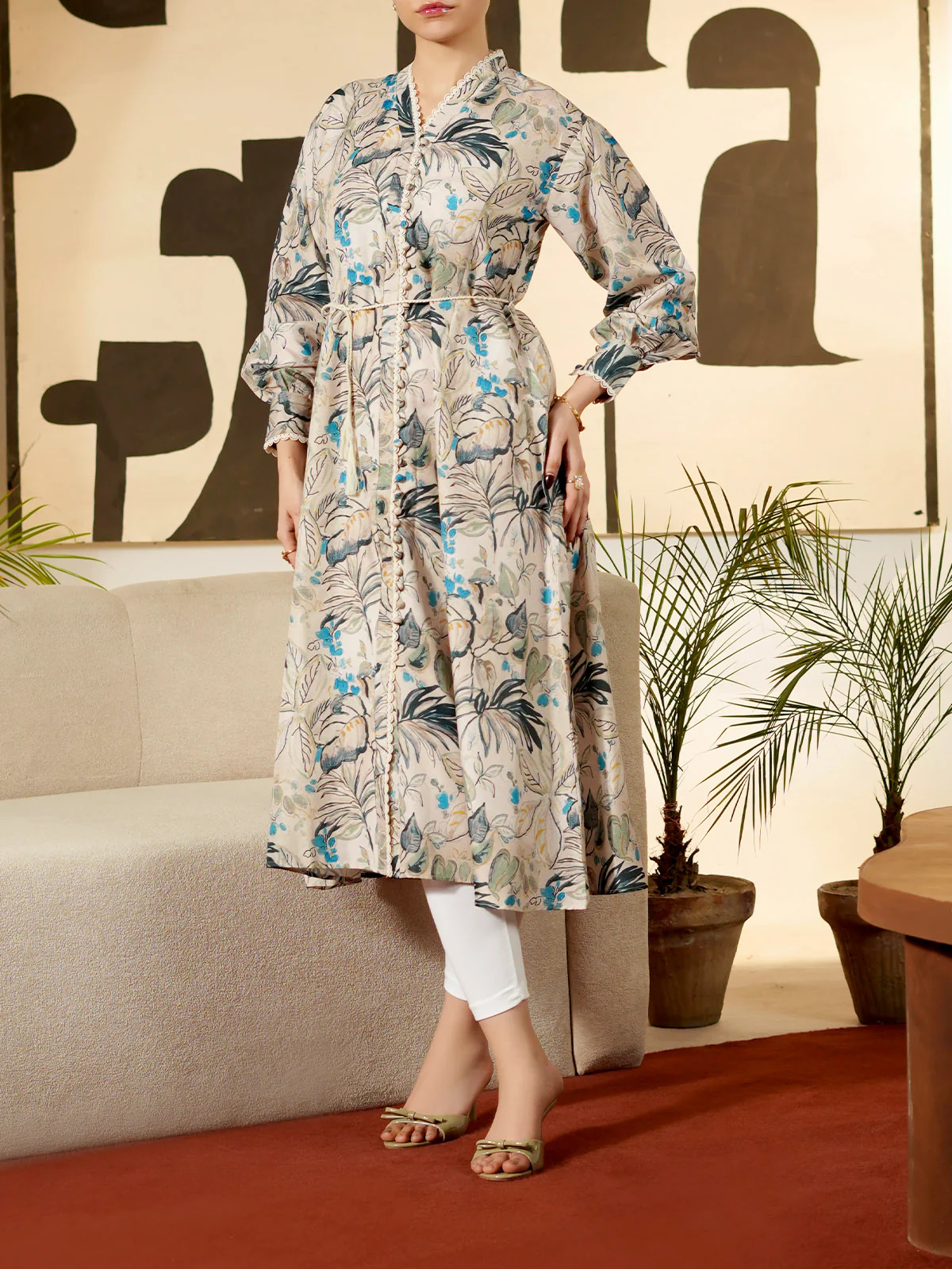 "SHENAE" Printed Regular Fit Dress - Image 2