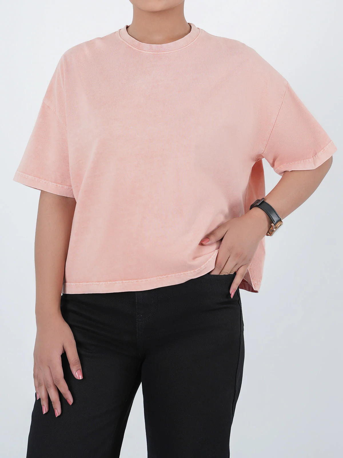 "SIGRUN" Regular Fit Cropped T-Shrit - Image 2