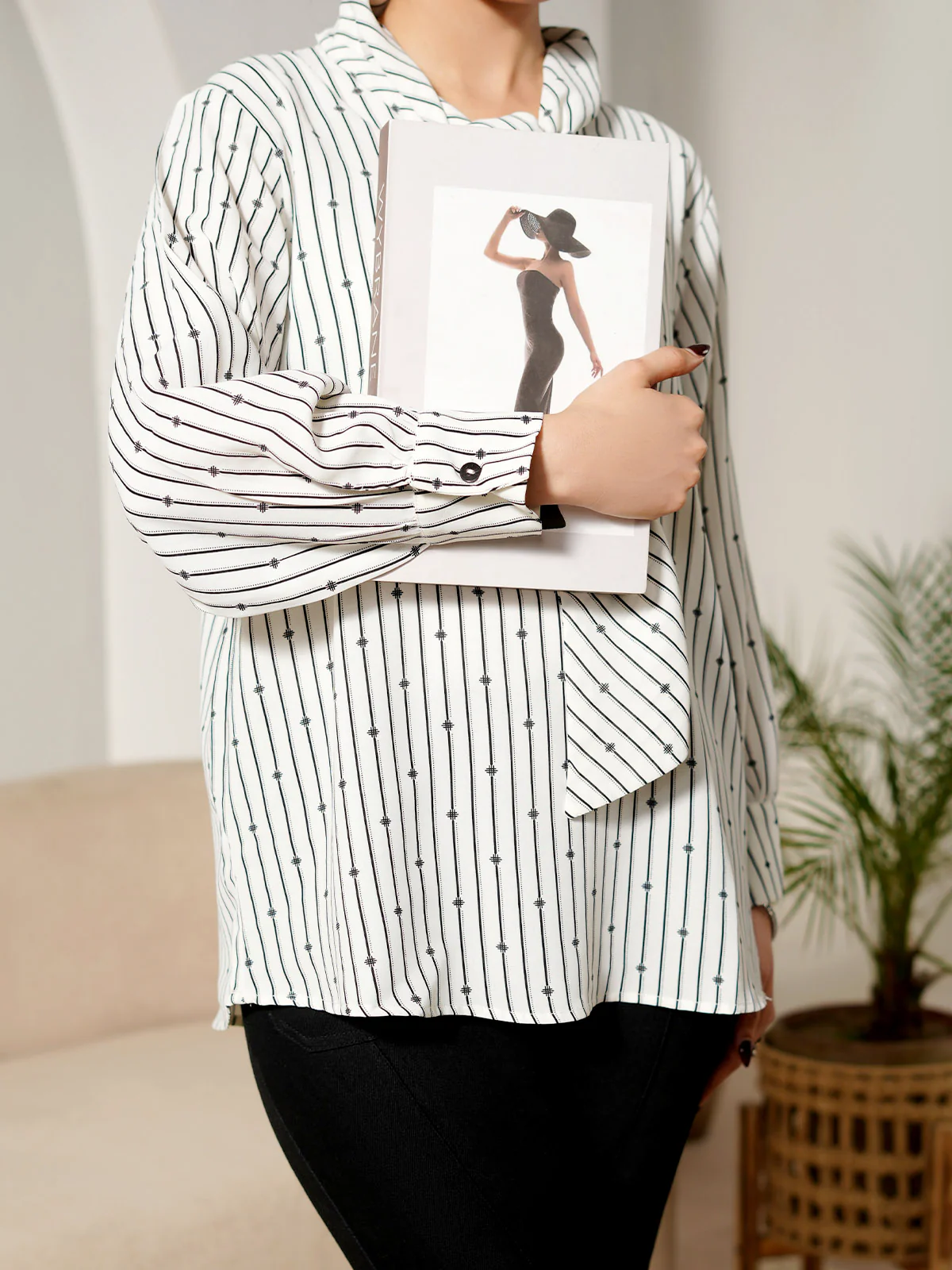 "SNEHA" Basic Regular Fit Cotton Top - Image 3