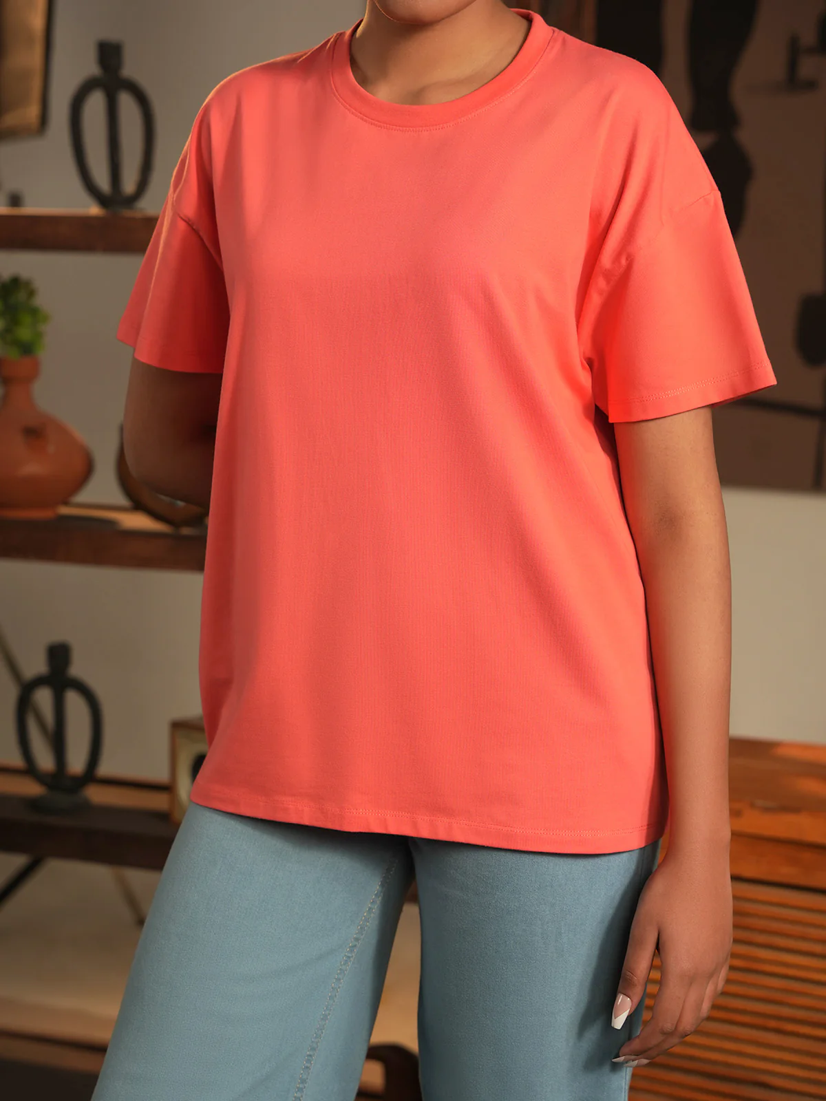 "SPRUCE" Basic Drop Shoulder T-Shirt