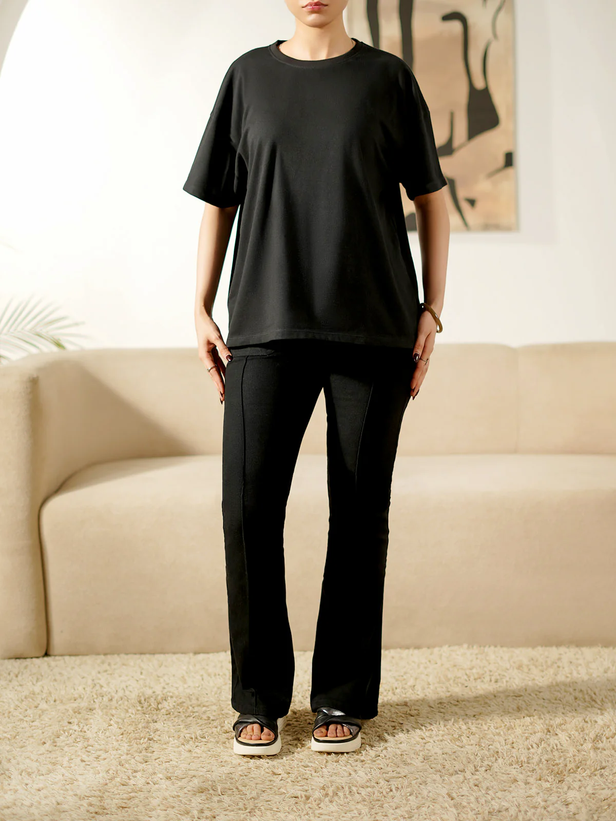 "SPRUCE" Basic Drop Shoulder T-Shirt - Image 2