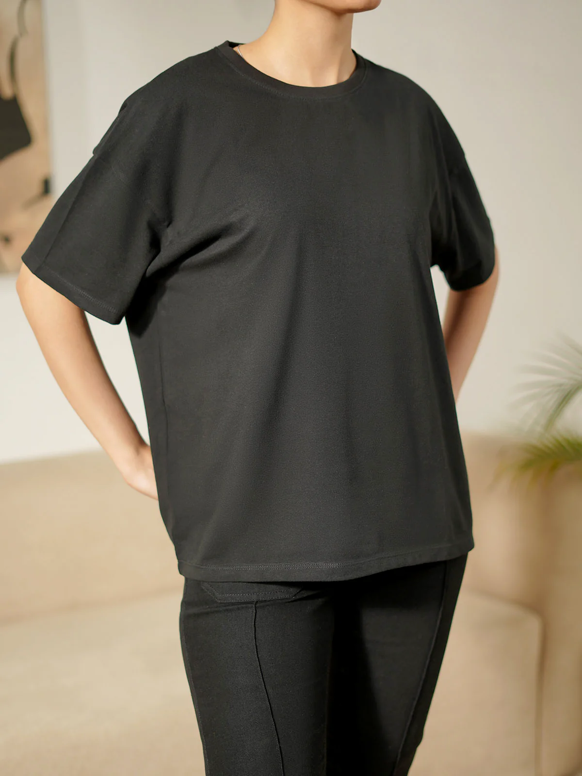 "SPRUCE" Basic Drop Shoulder T-Shirt - Image 4
