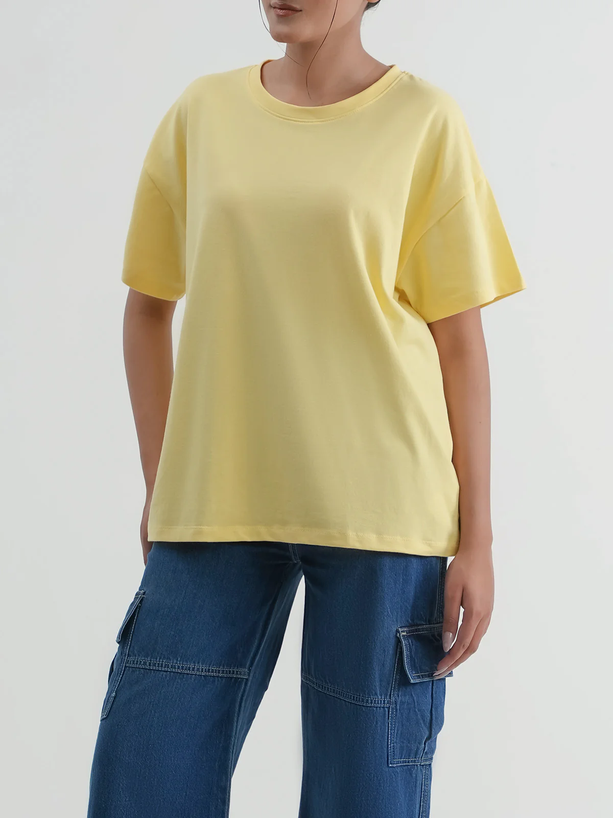 "SPRUCE" Basic Drop Shoulder T-Shirt - Image 2