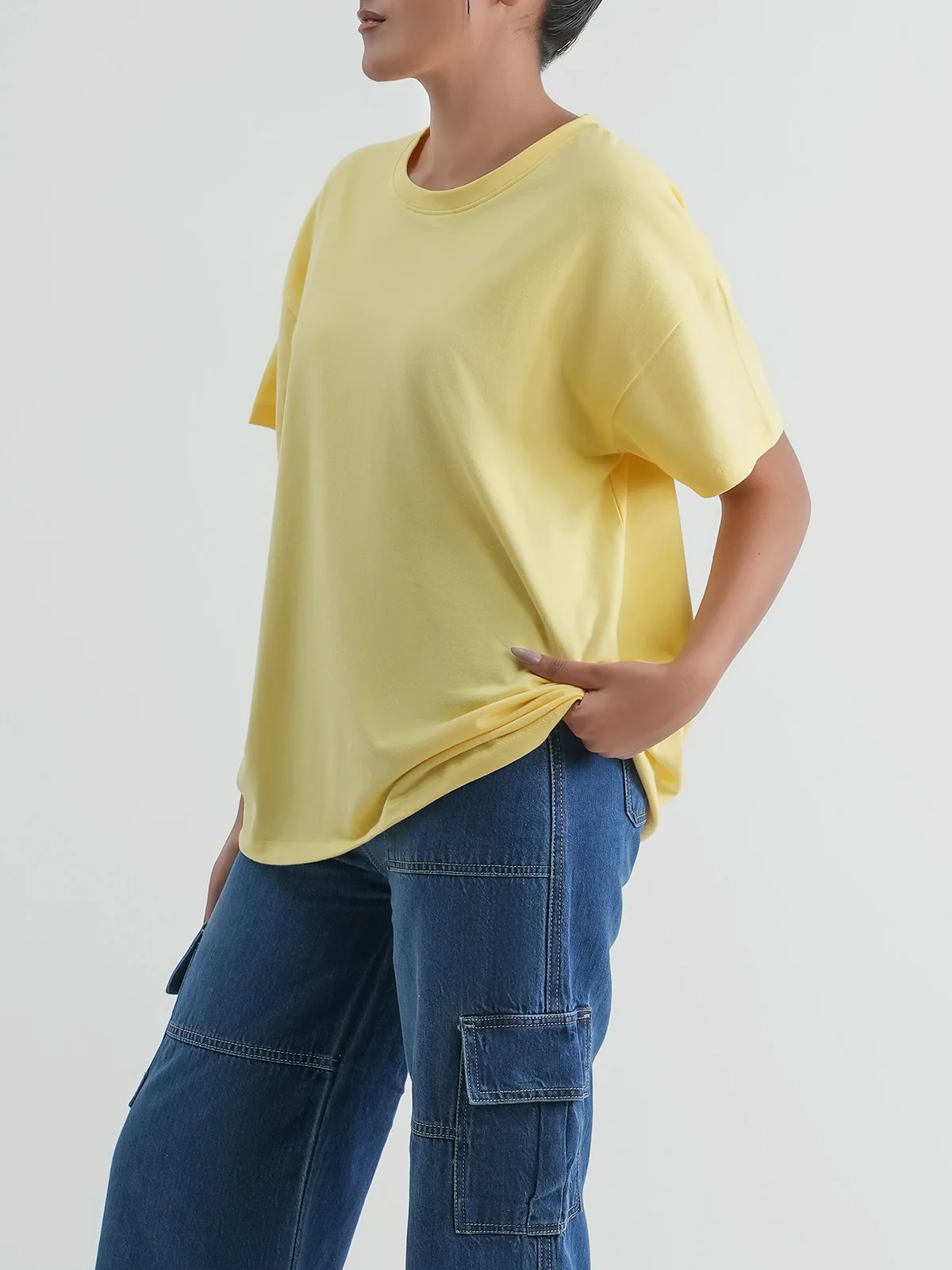 "SPRUCE" Basic Drop Shoulder T-Shirt - Image 4