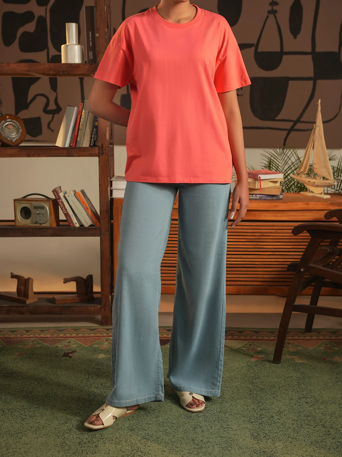 "SPRUCE" Basic Drop Shoulder T-Shirt - Image 3