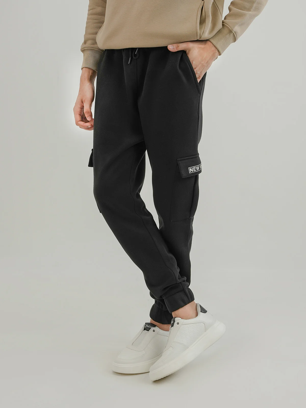 "STERRE" Graphic Regular Fit Fleece Trouser - Image 2