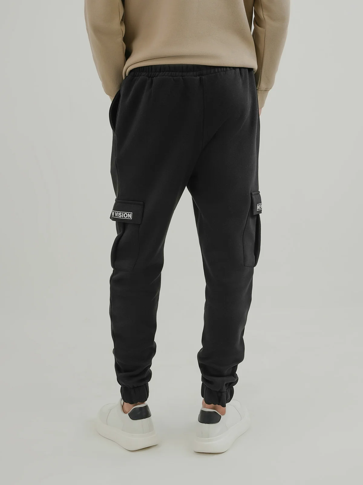 "STERRE" Graphic Regular Fit Fleece Trouser - Image 4