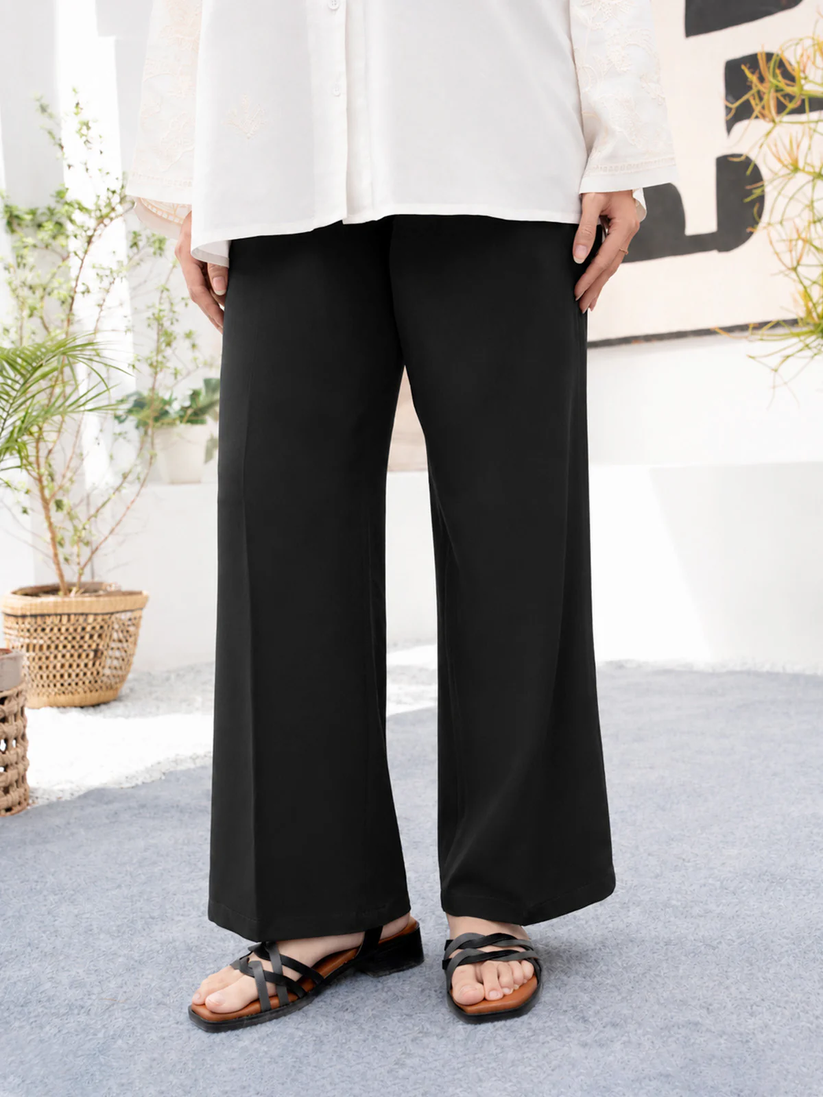 "SUZET" Regular Fit Woven Trouser - Image 2