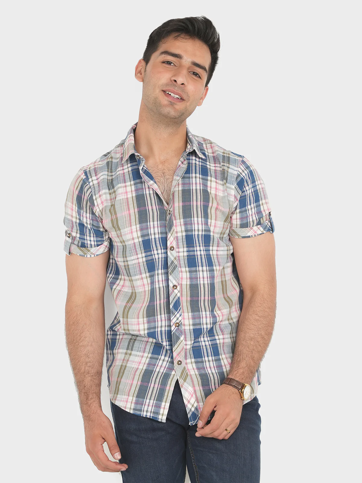 "TAMAS" Cotton Casual Slim Fit Shirt - Image 3