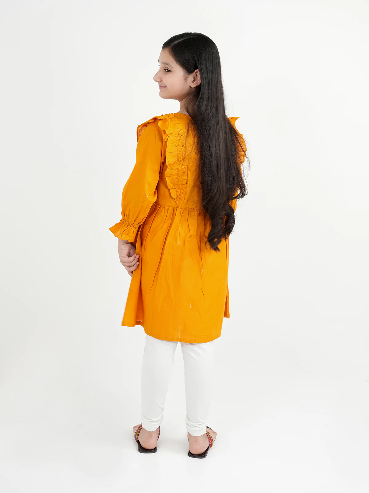 "TELERI" Ruffle Detailing Frock - Image 4
