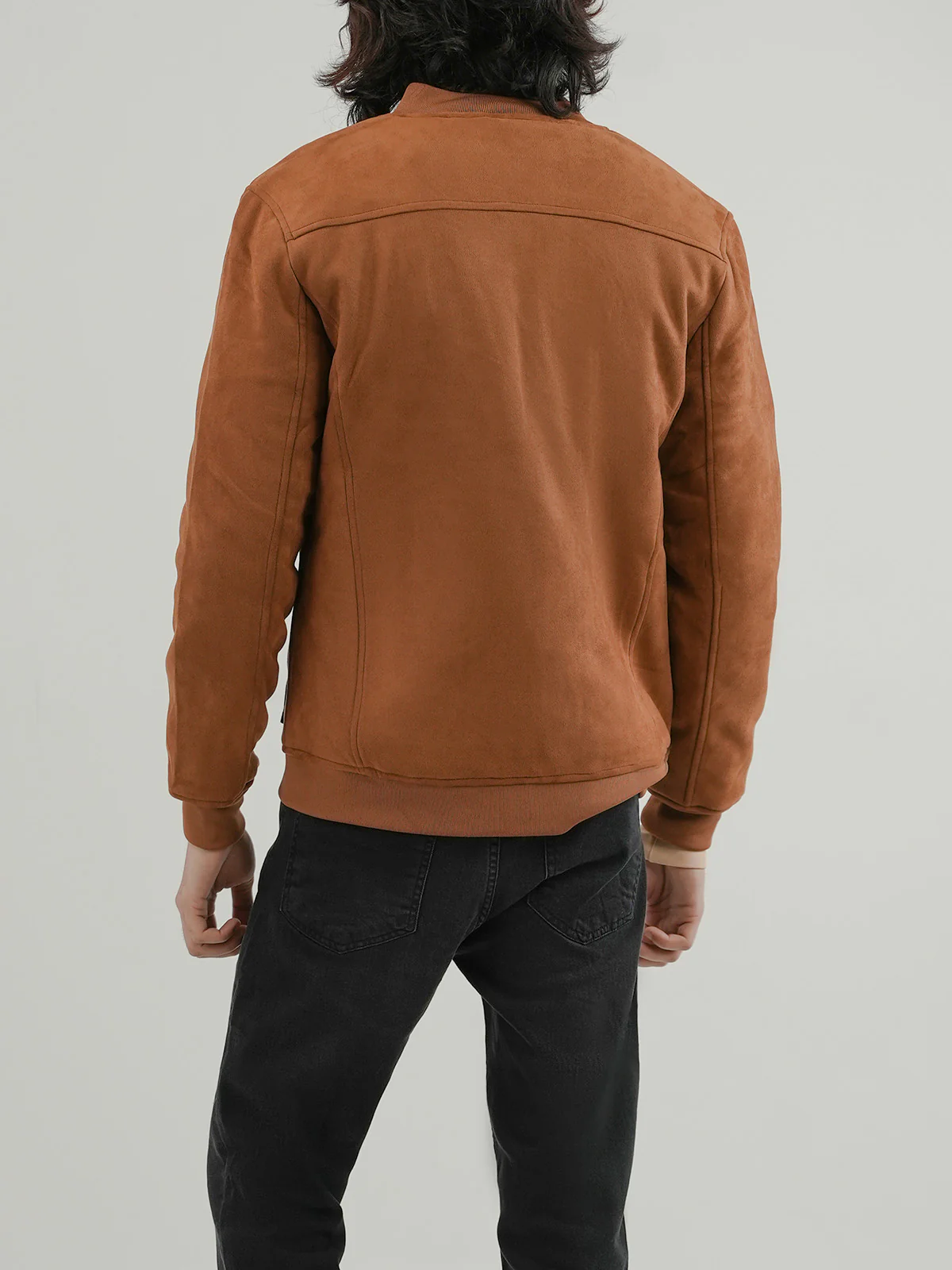 "TEOFILA" Suede Regular Fit Jacket - Image 5