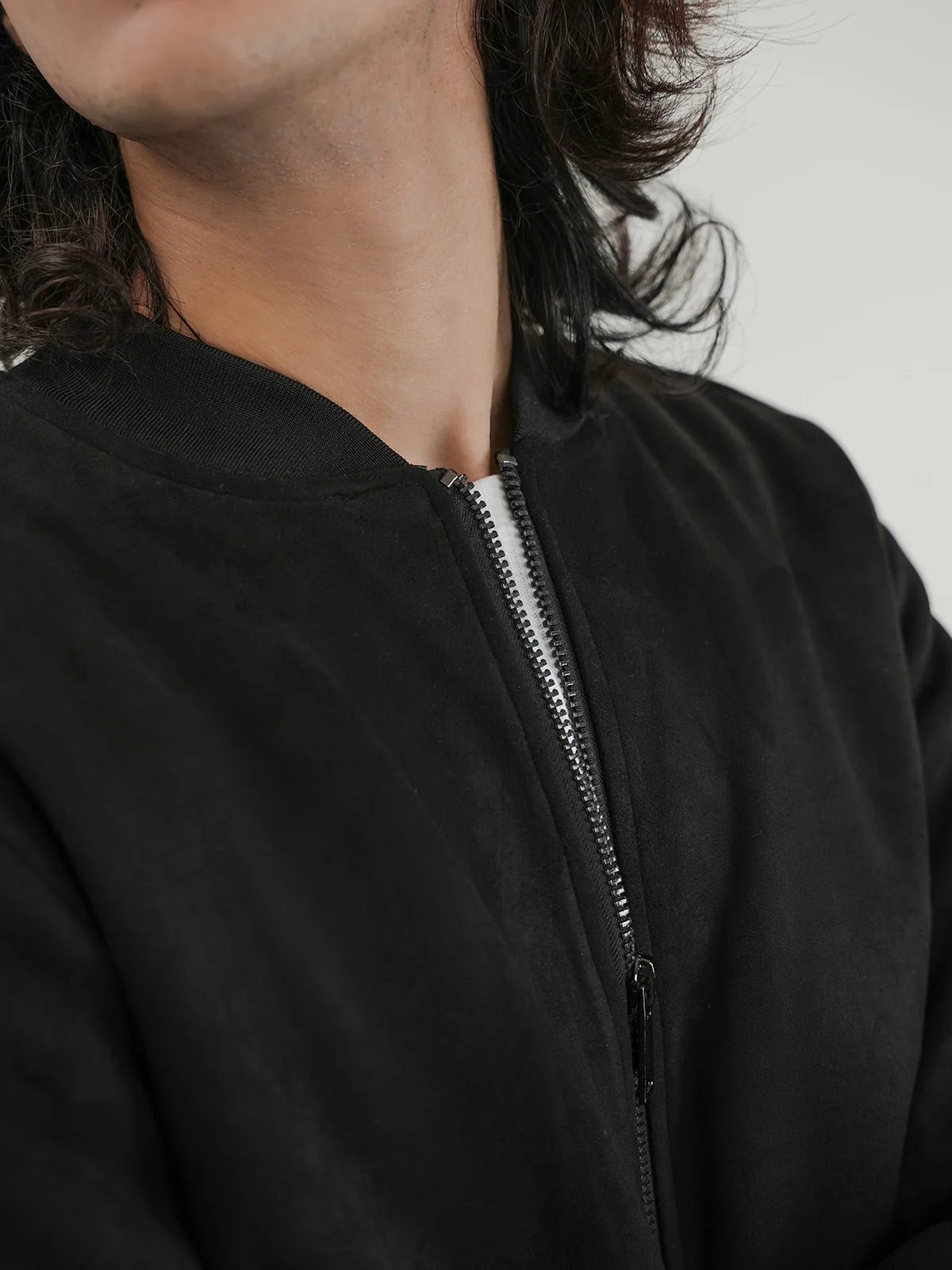 "TEOFILA" Suede Regular Fit Jacket - Image 5