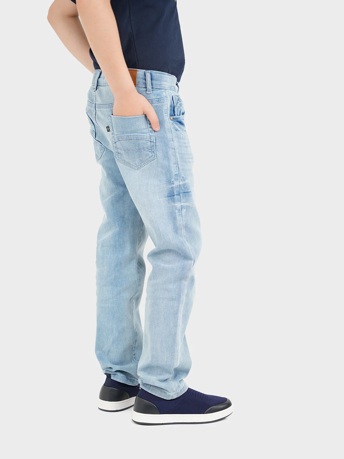 "TETHYS" Casual Regular Fit Denim Pant - Image 3