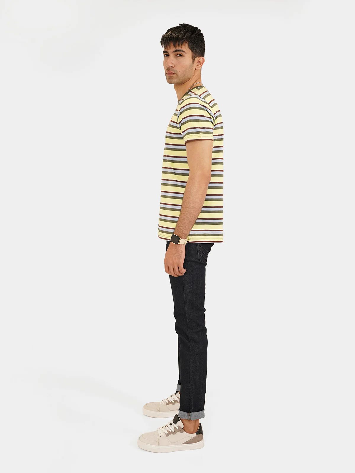 "THANI" Crew Neck Regular Fit T-Shirt - Image 2