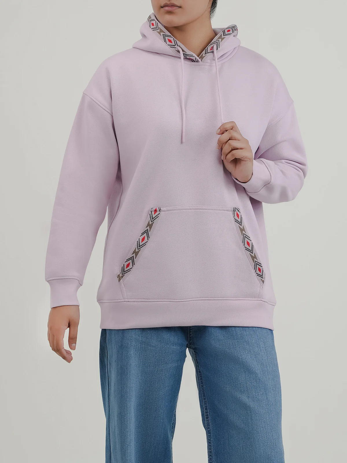"TIDAM" Warm Graphic Fleece Hoodie