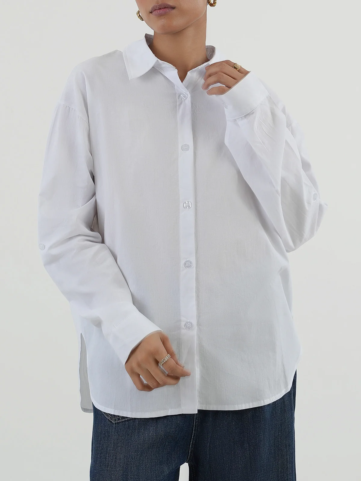 "TYIPA" Classic Regular Fit Cotton Top - Image 4