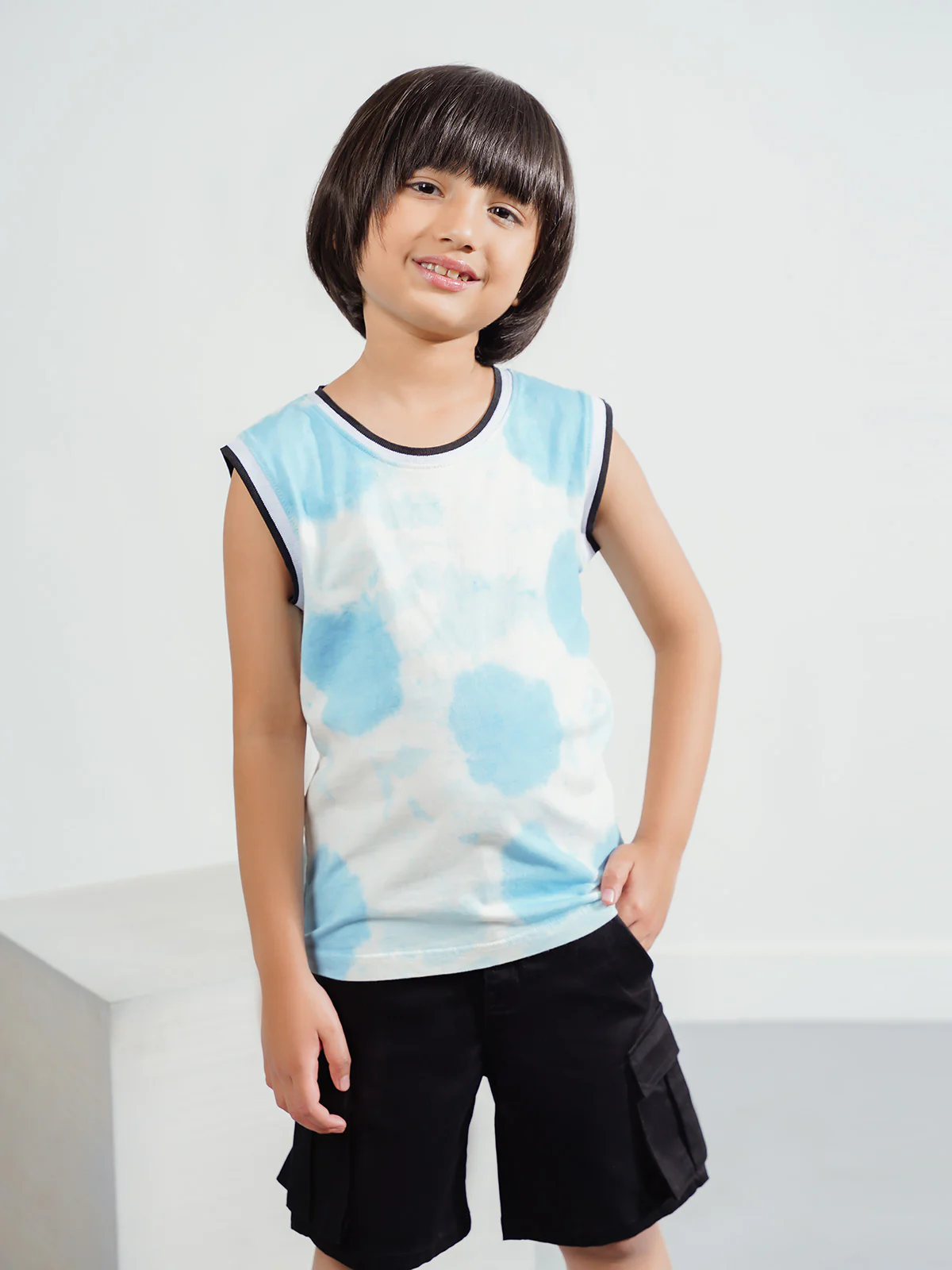 "UTAKO" Tie Dye Regular Fit Tank Top - Image 2