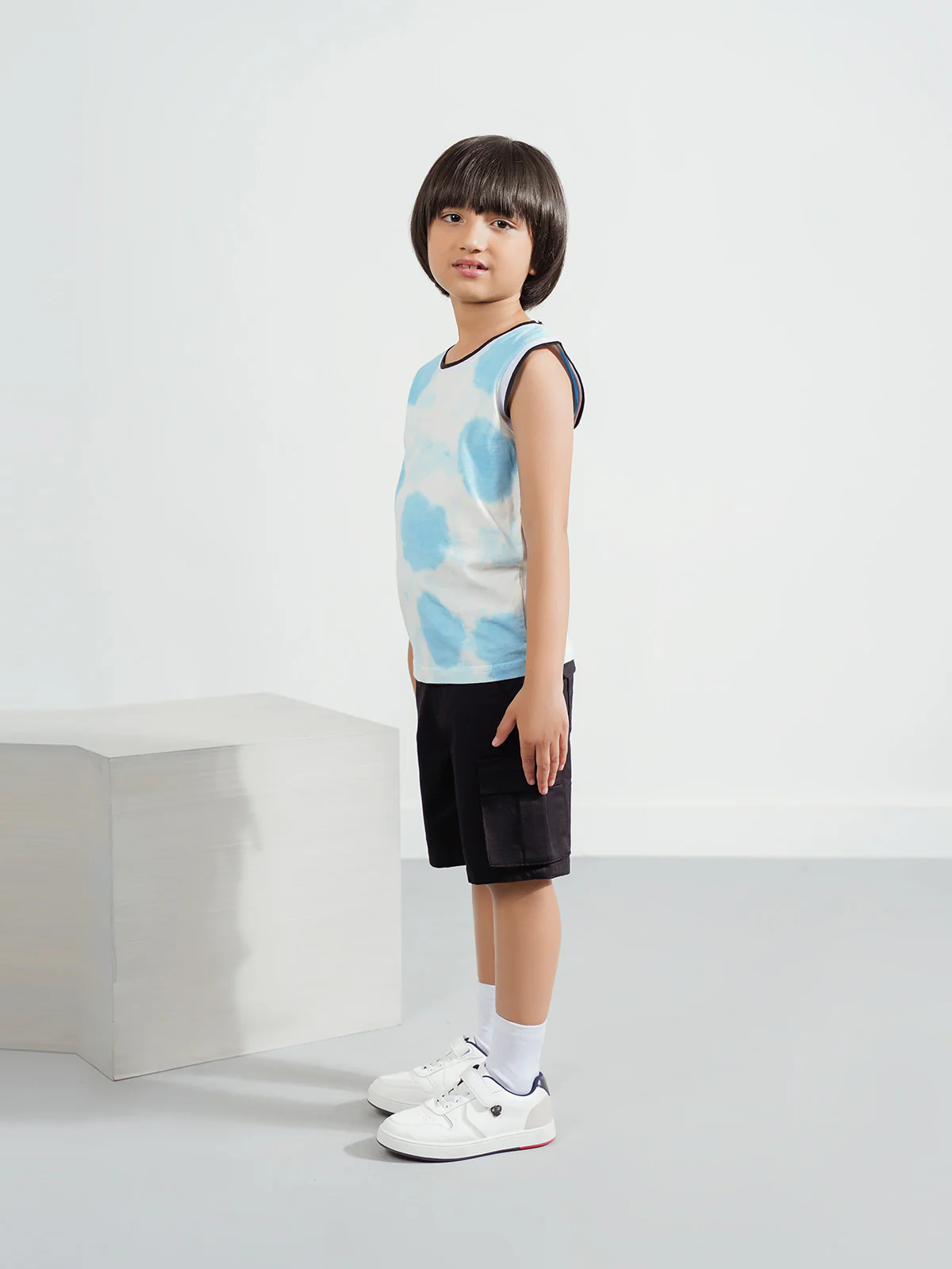 "UTAKO" Tie Dye Regular Fit Tank Top - Image 3