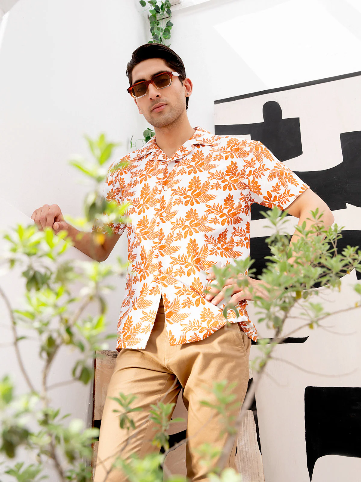 "VAEH" Printed Regular Fit Casual Shirt - Image 3