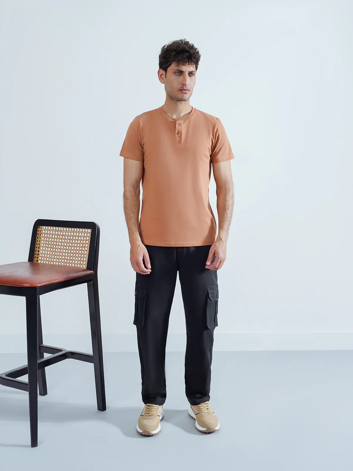 "VALERIE" Casual Henley T-Shirt