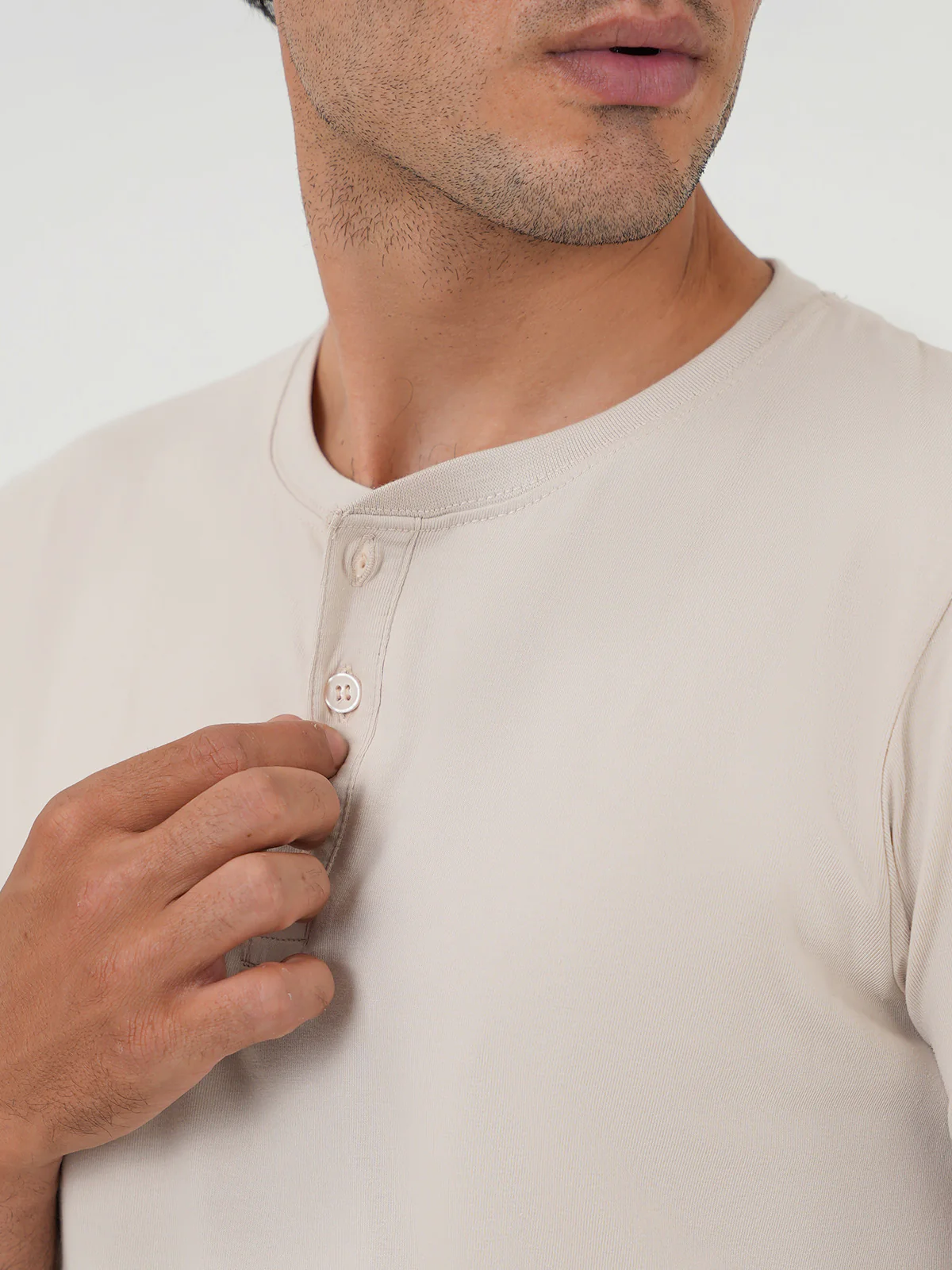 "VALERIE" Casual Henley T-Shirt - Image 5