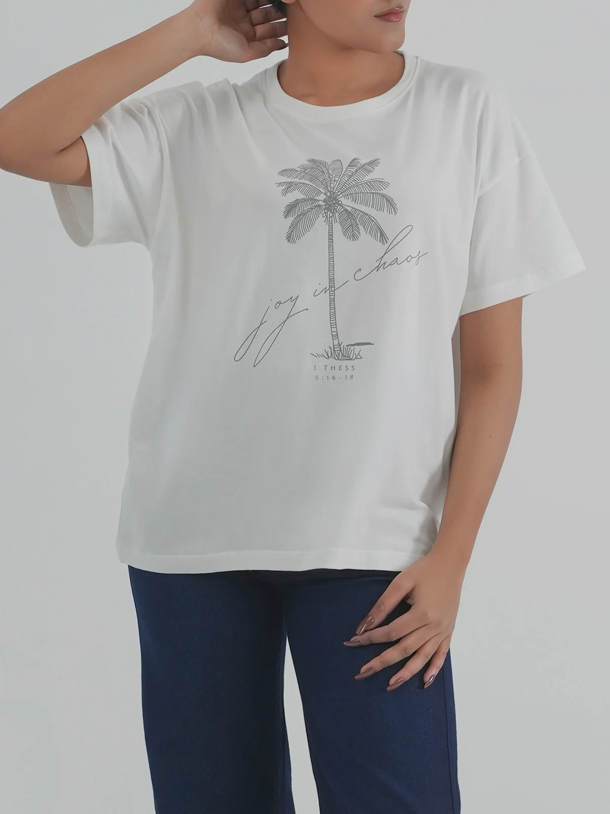 "VENDER" Graphic Drop Shoulder T-Shirt
