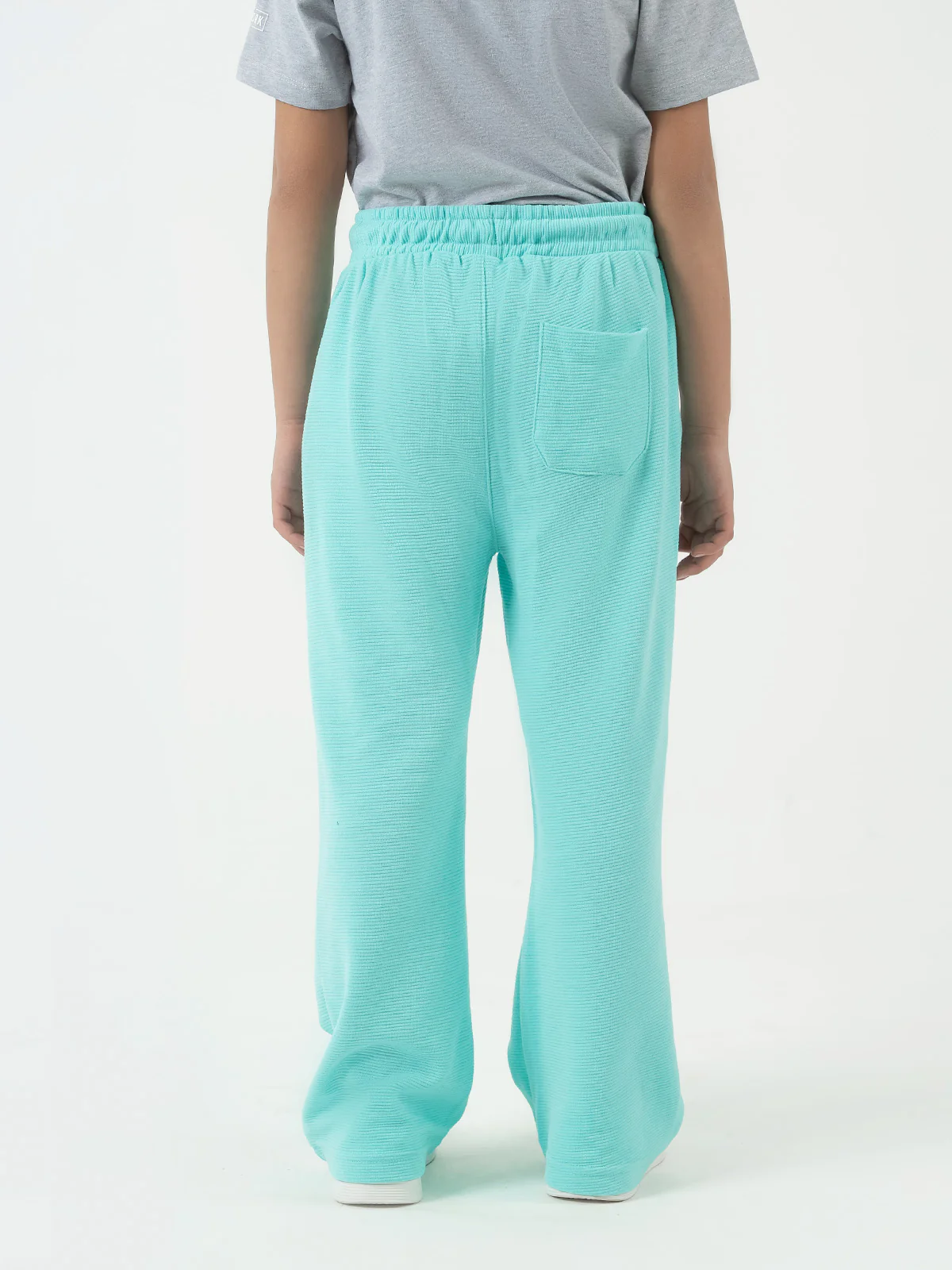 "VERA" Basic Regular Fit Jacquard Trouser - Image 3