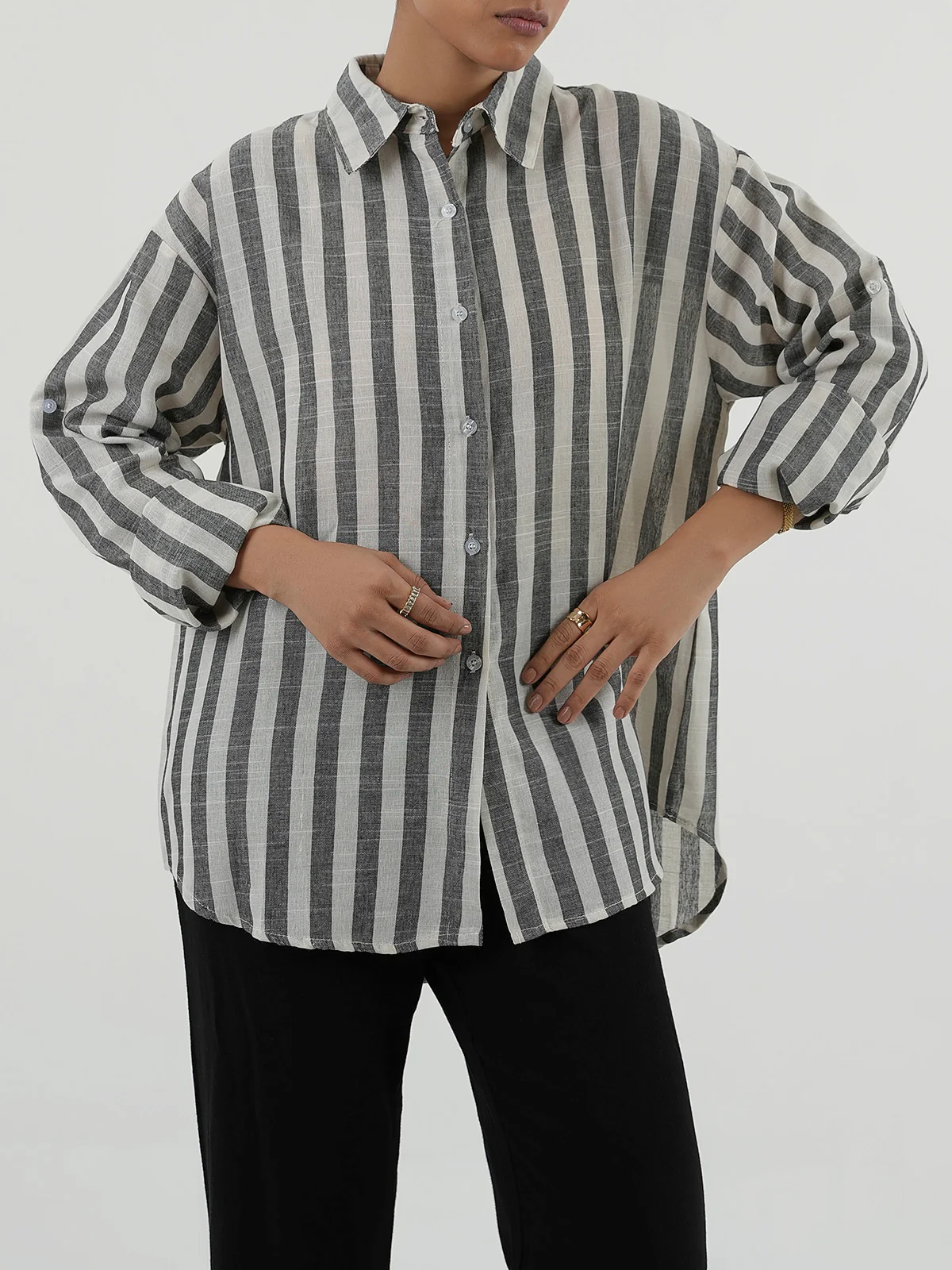 "VERDI" Regular Fit Cotton Top - Image 4