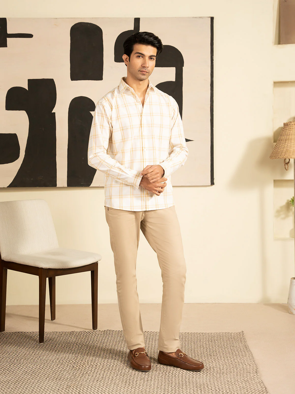 "VERICK" Linning Regular Fit Casual Shirt - Image 3