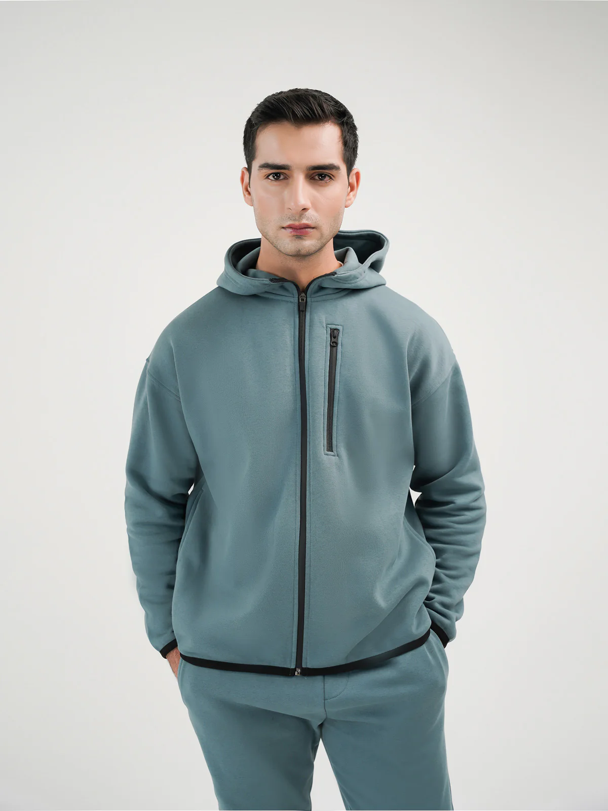 "VIKING" Casual Cozy Fleece Tracksuit - Image 2