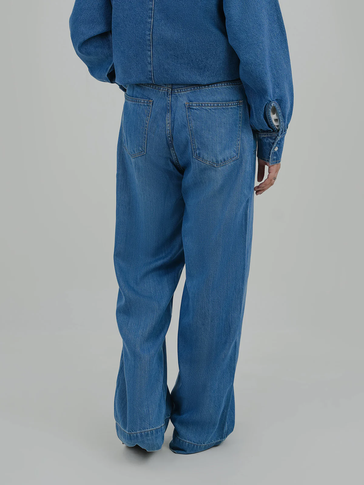 "VILLEM" Trendy Wide Leg Denim Pant - Image 4