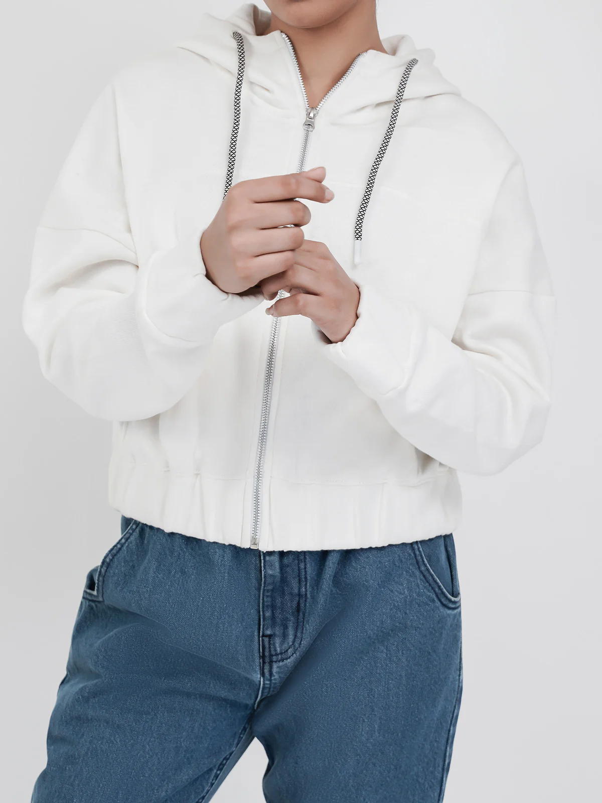 "VIRGO" Zipper Casual Fleece Hoodie - Image 2