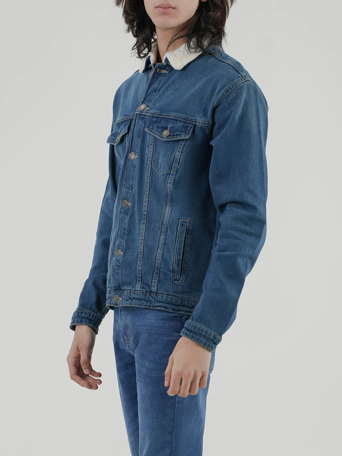 "WEIDE" Comfort Regular Fit Denim Jacket - Image 3