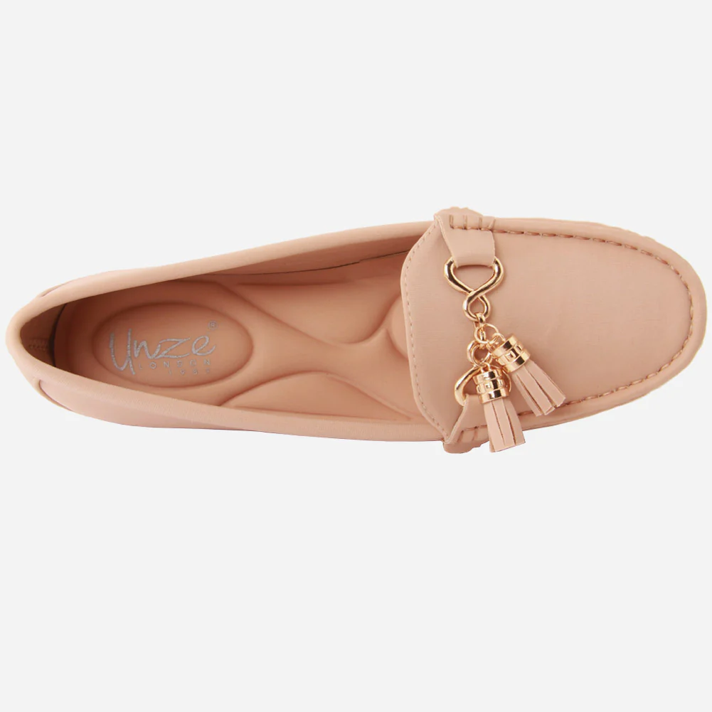 Women "AAaRVI" Casual Suede Slip On Moccasins - Image 4
