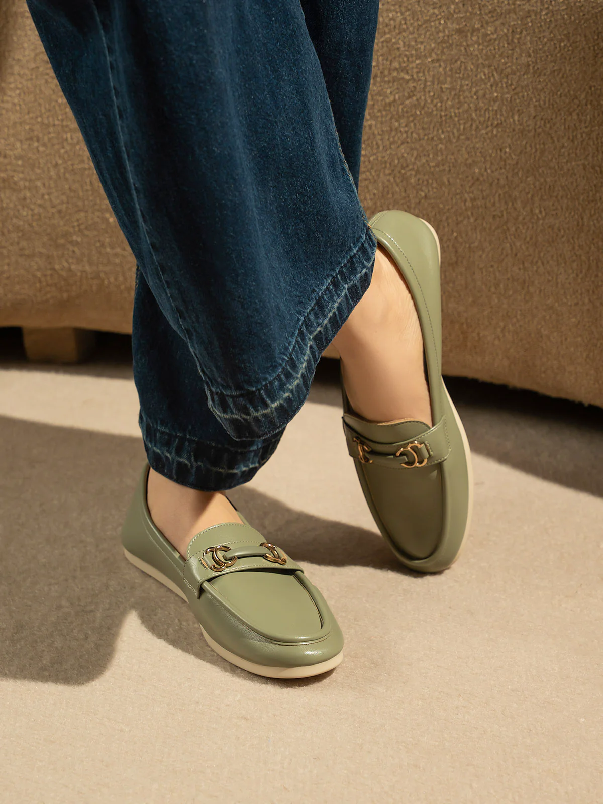Women "ABIGAIL" Convenient Slip On Moccasins