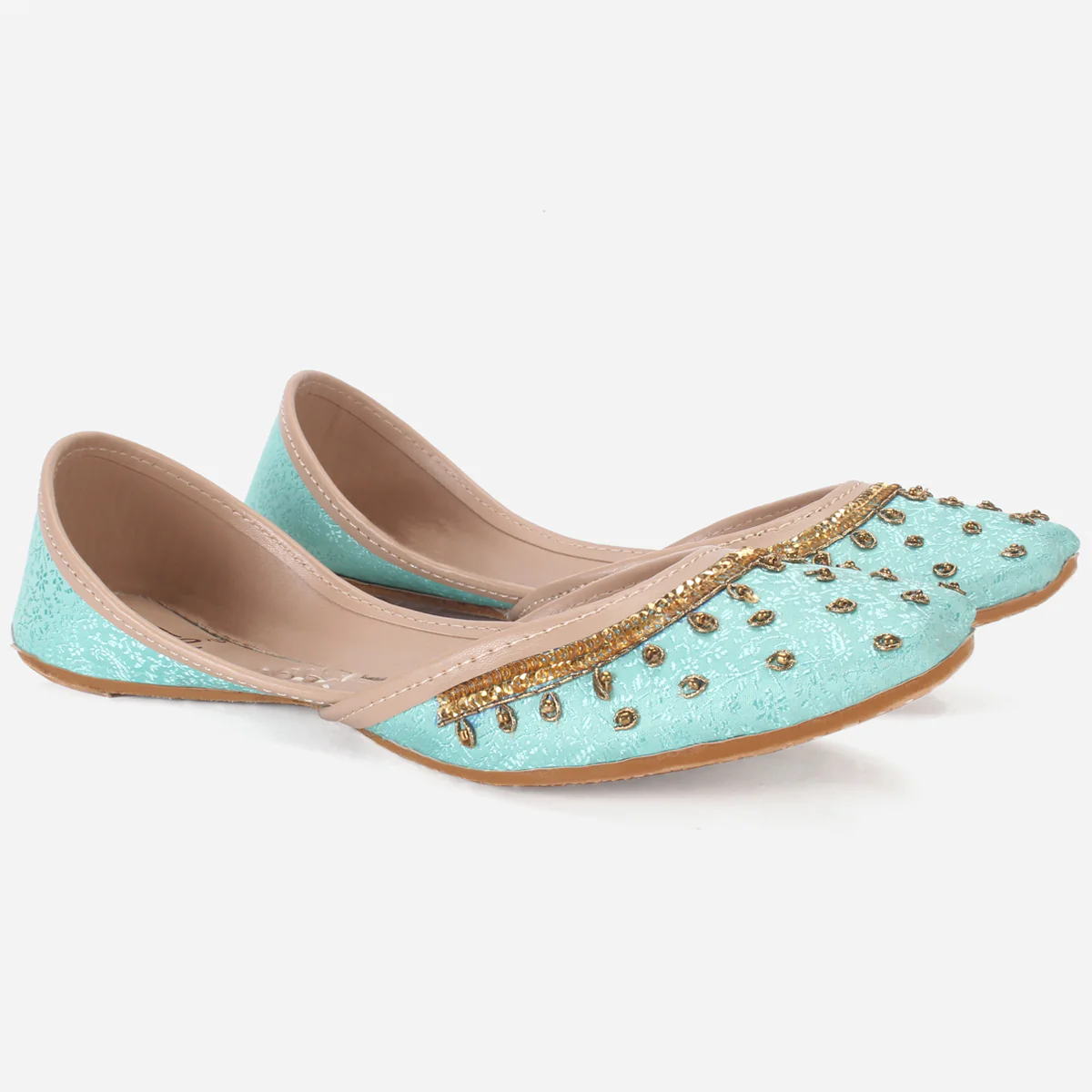Women "ACHIM" Leather Embellished Khussa - Image 2