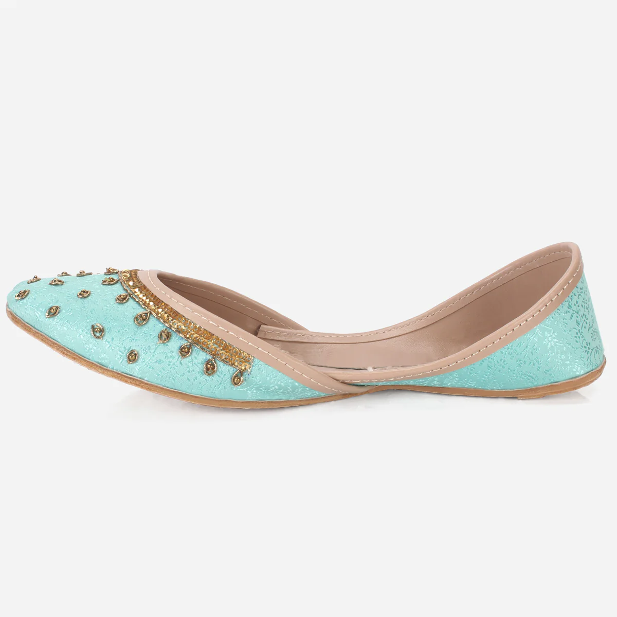Women "ACHIM" Leather Embellished Khussa - Image 3