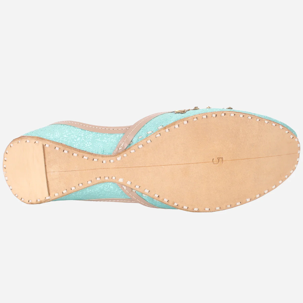 Women "ACHIM" Leather Embellished Khussa - Image 5