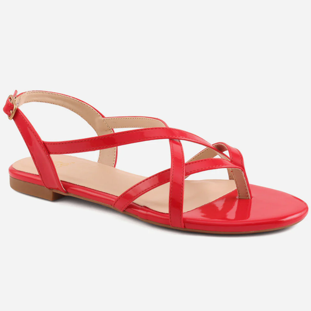 Women "ADELA"Comfort Cross Starp Flat Sandals
