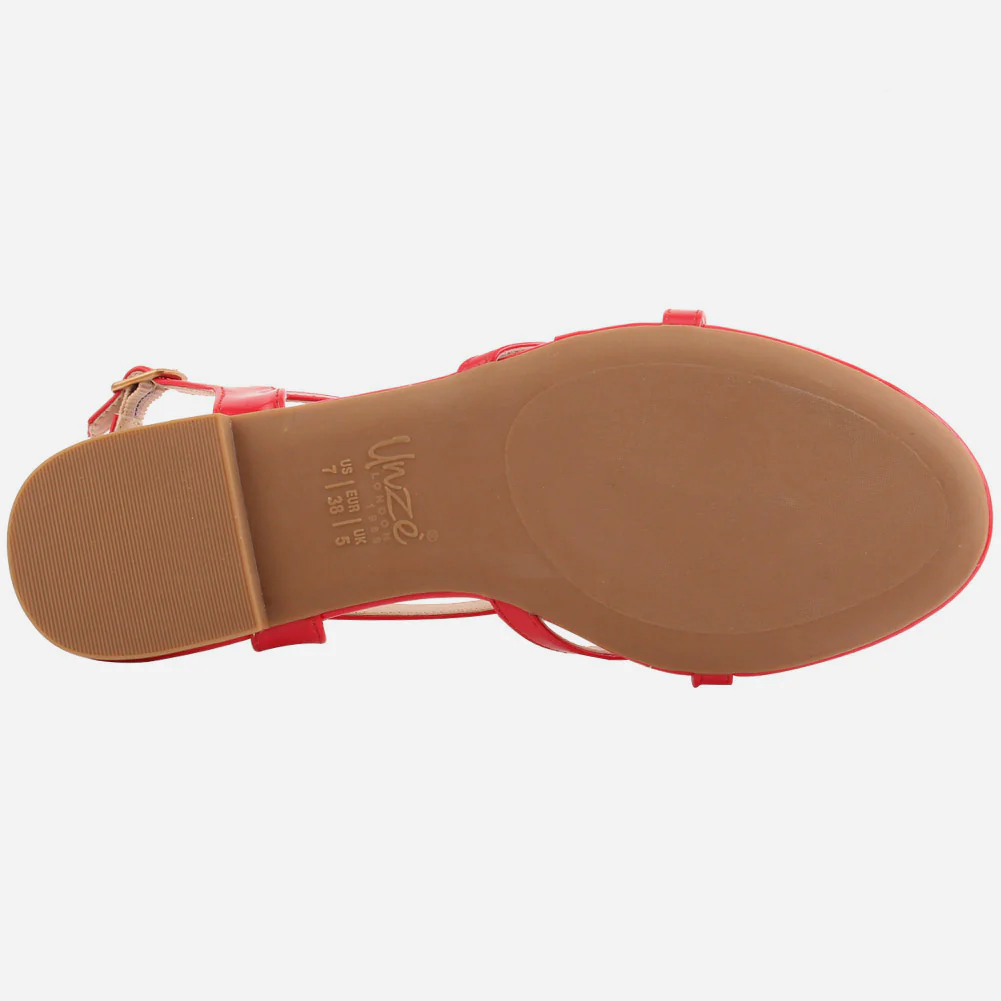 Women "ADELA"Comfort Cross Starp Flat Sandals - Image 5