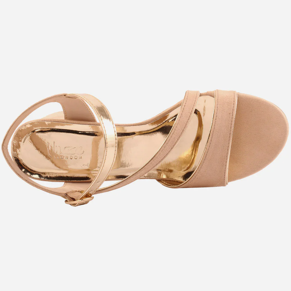 Women "ADIEU" Block Heel Sandals - Image 3