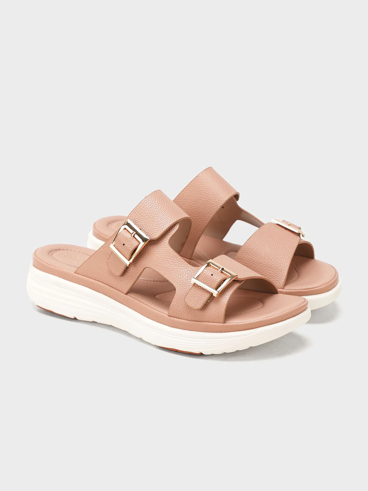 Women "AERYN" Buckle Design Comfort Slippers - Image 2