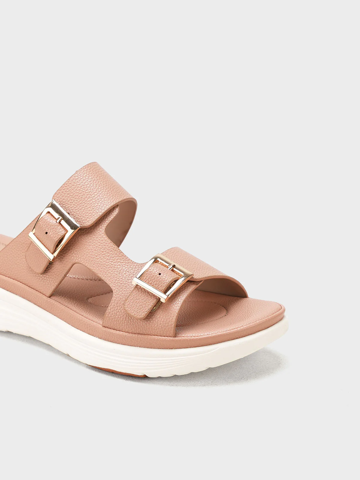 Women "AERYN" Buckle Design Comfort Slippers - Image 4