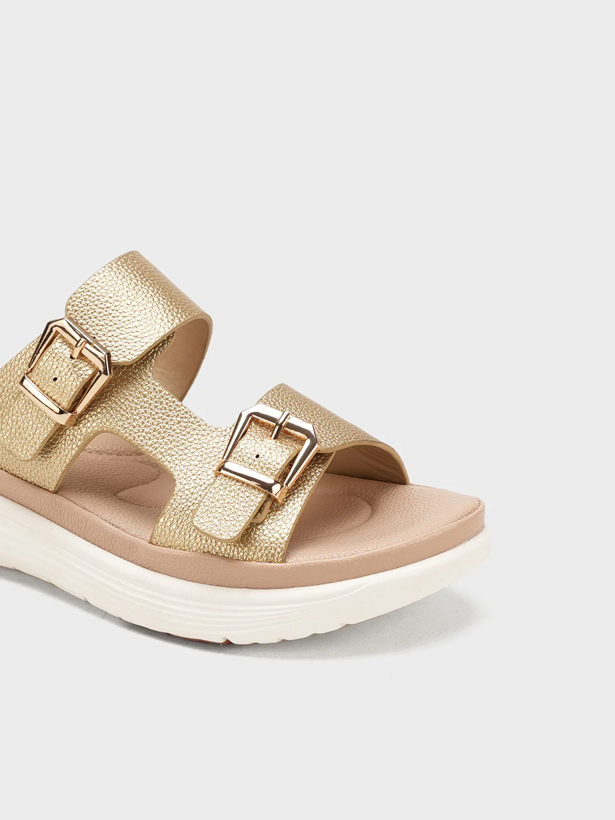 Women "AERYN" Buckle Design Comfort Slippers - Image 4