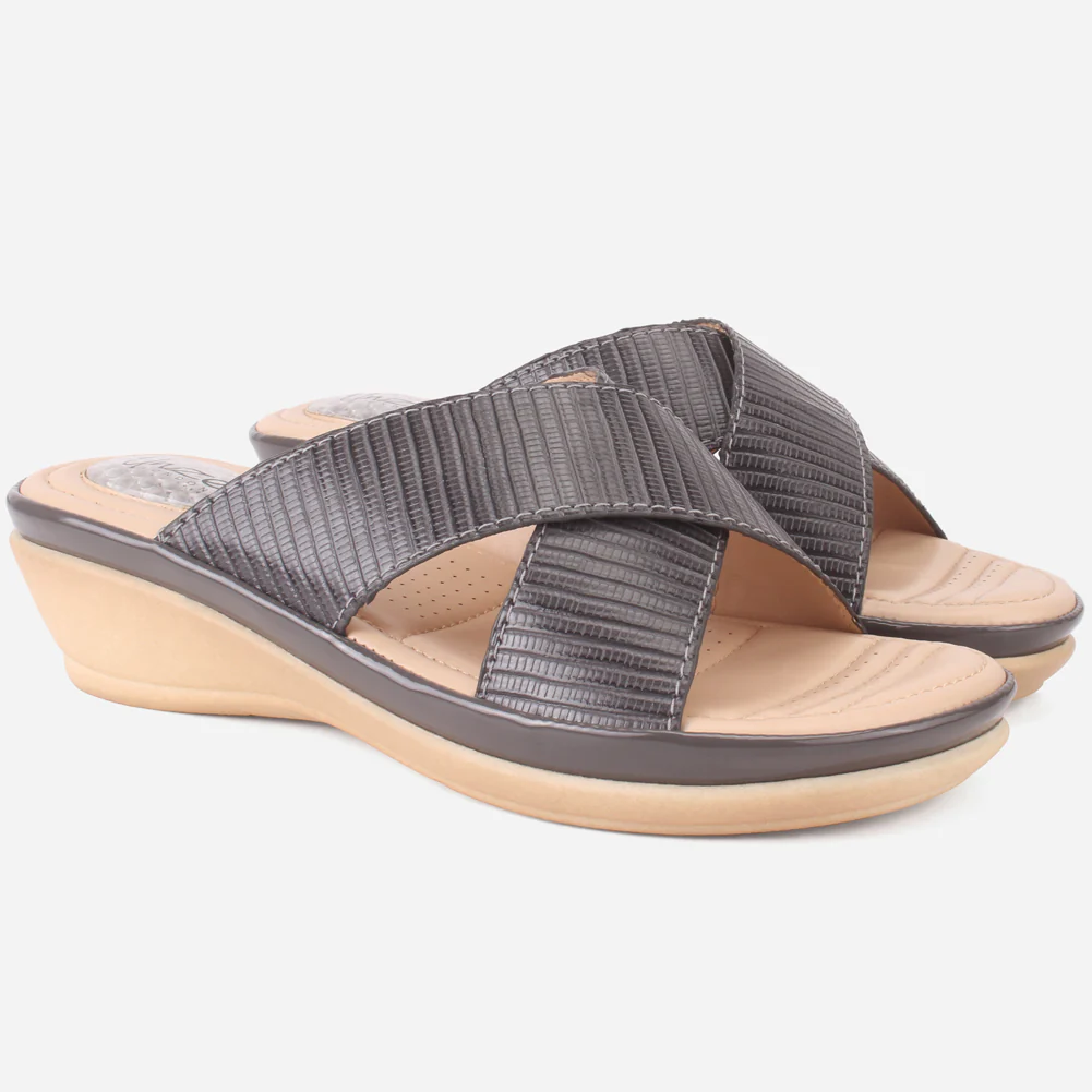 Womens "JOSEPHINE" Comfy Summer Wedge Slippers - Image 2