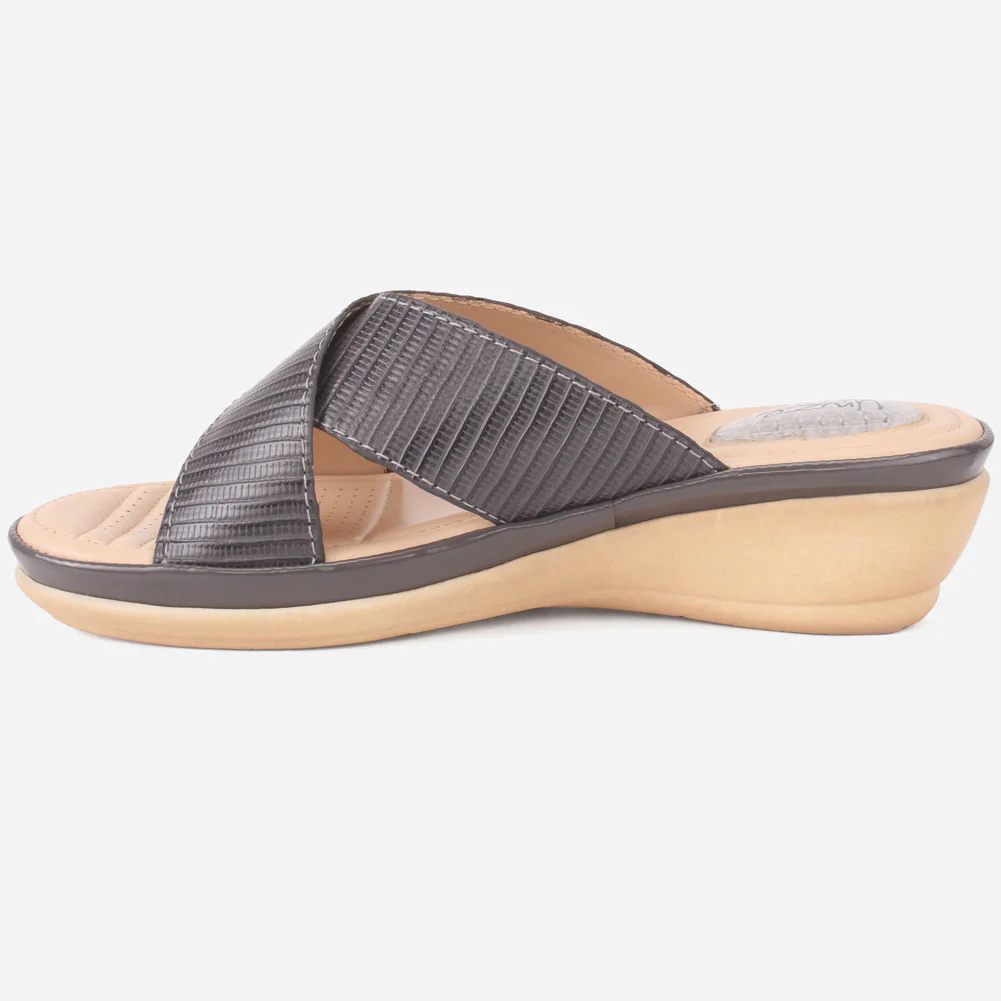 Womens "JOSEPHINE" Comfy Summer Wedge Slippers - Image 3