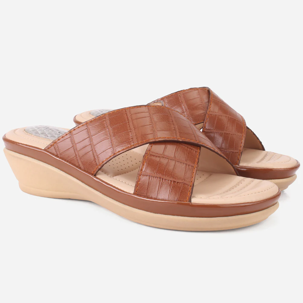 Womens "JOSEPHINE" Comfy Summer Wedge Slippers - Image 2